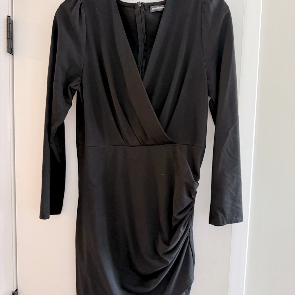 Elegant Black Long Sleeve Dress